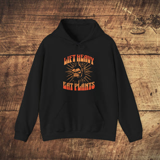 Lift Heavy Eat Plants Heavy Blend™ Hooded Sweatshirt Printify