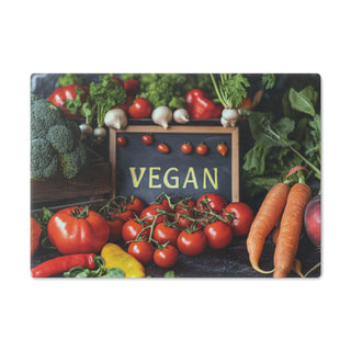 Vegan Tempered Glass Cutting Board Printify