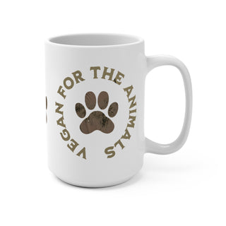 Vegan For The Animals, Coffee Mug 15oz Printify