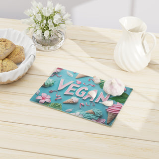 Vegan Tempered Glass Cutting Board Printify