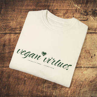 Vegan Virtues Garment-Dyed T-shirt Printify