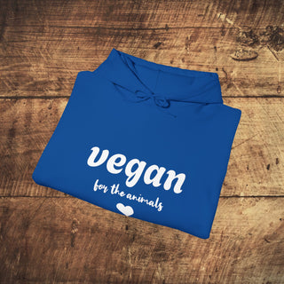 Vegan For The Animals Heavy Blend™ Hooded Sweatshirt Printify