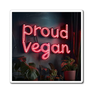 Proud Vegan Magnet Printify