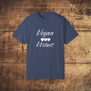 Vegan Virtues Garment-Dyed T-shirt Printify