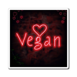 Neon Vegan Magnet Printify