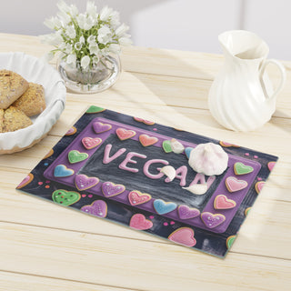 Vegan Tempered Glass Cutting Board Printify