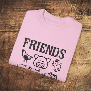 Friends Not Food Garment-Dyed T-shirt Printify