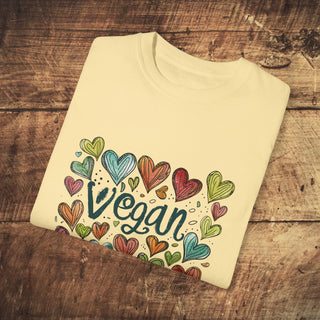 Vegan Love  Garment-Dyed T-shirt Printify