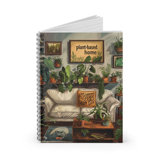 Plant-Based Home Spiral Notebook - Ruled Line Printify