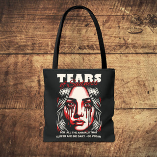 Tears of Sadness Tote Bag Printify