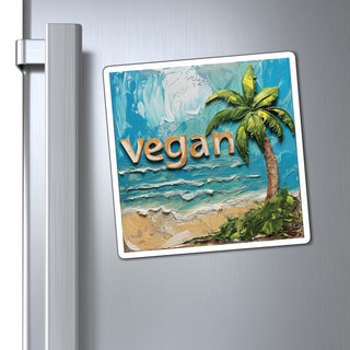 Vegan Tropical Magnet Printify