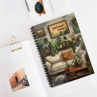 Plant-Based Home Spiral Notebook - Ruled Line Printify