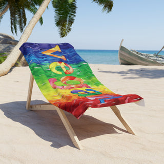 Vegan Beach Towel Printify