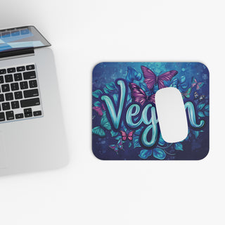 Vegan Butterflies Mouse Pad (Rectangle) Printify