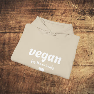 Vegan For The Animals Heavy Blend™ Hooded Sweatshirt Printify