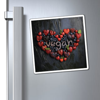 Vegan Heart Magnet Printify