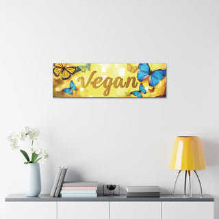 Vegan Butterflies Classic Stretched Canvas Printify