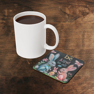 Be Kind to All Cork Back Coaster Printify