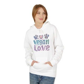 Vegan Love Unisex Midweight Softstyle Fleece Hoodie