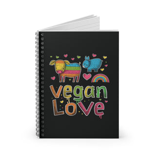 Vegan Love Spiral Notebook - Ruled Line