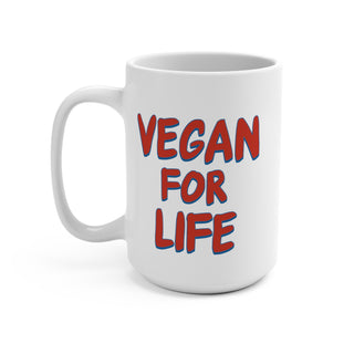 Vegan For Life Coffee Mug 15oz Printify