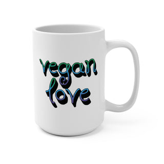 Vegan Love Coffee Mug 15oz Printify