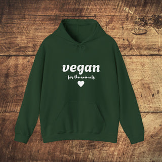 Vegan For The Animals Heavy Blend™ Hooded Sweatshirt Printify