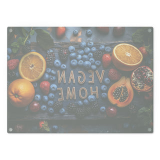 Vegan Home Tempered Glass Cutting Board Printify