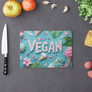 Vegan Tempered Glass Cutting Board Printify