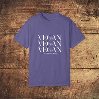 Vegan Garment-Dyed T-shirt Printify