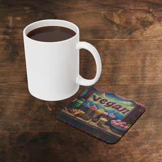 Vegan Cork Back Coaster Printify