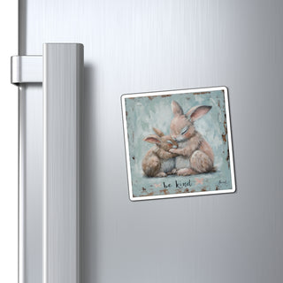 Be Kind Bunnies Magnet Printify