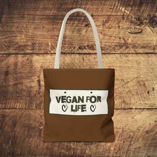 Vegan For Life Tote Bag Printify