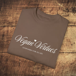 Vegan Virtues Garment-Dyed T-shirt Printify