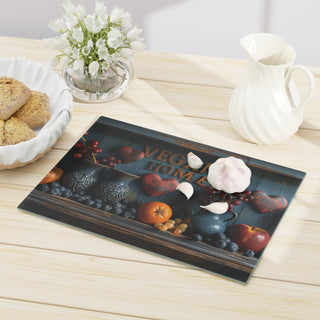 Vegan Home Tempered Glass Cutting Board Printify