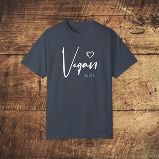 Vegan Girl Garment-Dyed T-shirt Printify