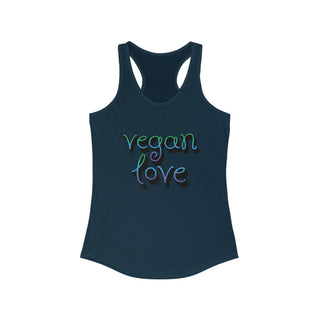 Vegan Love Women's Ideal Racerback Tank Printify