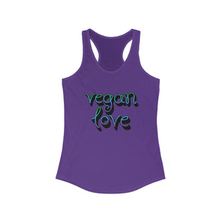 Vegan Love Women's Ideal Racerback Tank Printify