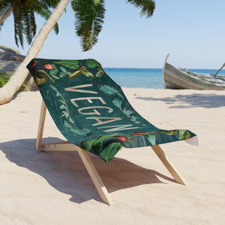 Vegan Beach Towel Printify