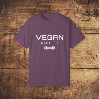 Vegan Athlete Garment-Dyed T-shirt Printify