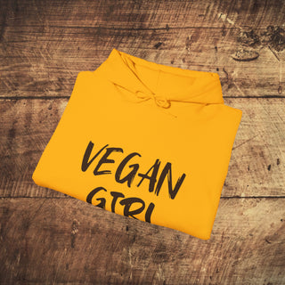 Vegan Girl Heavy Blend™ Hooded Sweatshirt Printify