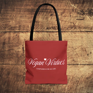 Vegan Virtues Tote Bag Printify