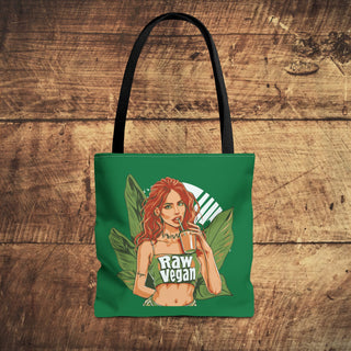 Raw Vegan Girl Tote Bag Printify