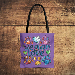 Vegan Love Tote Bag Printify