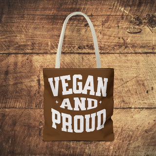 Vegan And Proud Tote Bag Printify