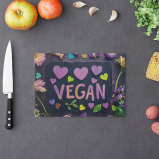 Vegan Tempered Glass Cutting Board Printify