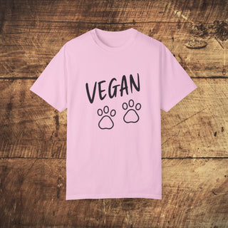 Vegan Paws Garment-Dyed T-shirt Printify