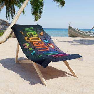 Vegan Life Beach Towel Printify