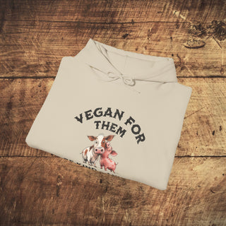 Vegan For Them Heavy Blend™ Hooded Sweatshirt Printify