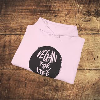 Vegan For Life Heavy Blend™ Hooded Sweatshirt Printify